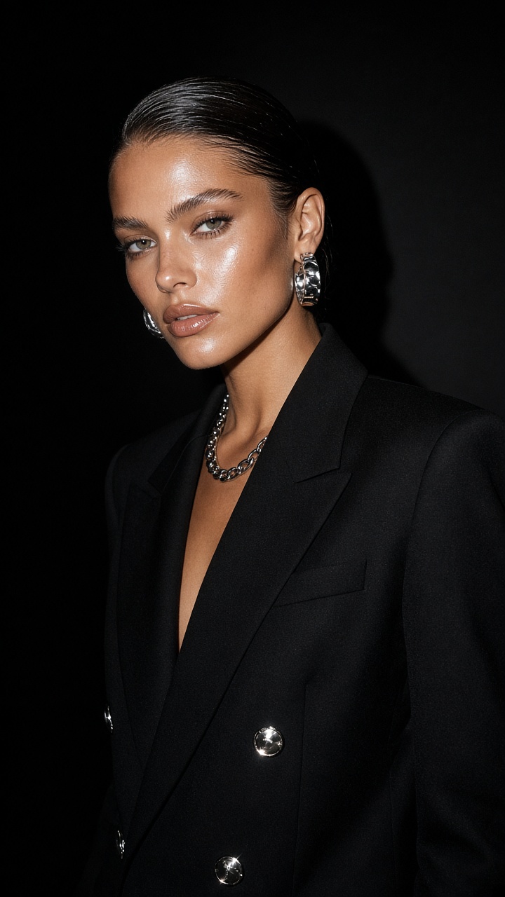 chrome flash effect for a glossy after-dark creator look