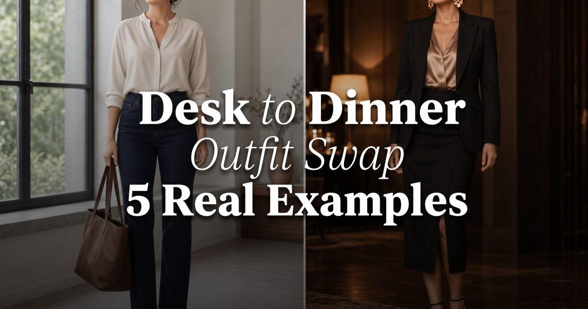 Desk to Dinner Outfit Swap: 5 Easy Real Examples