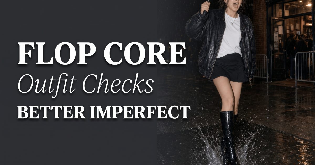 Flop Core Outfit Effect: 4 Imperfect Looks That Work