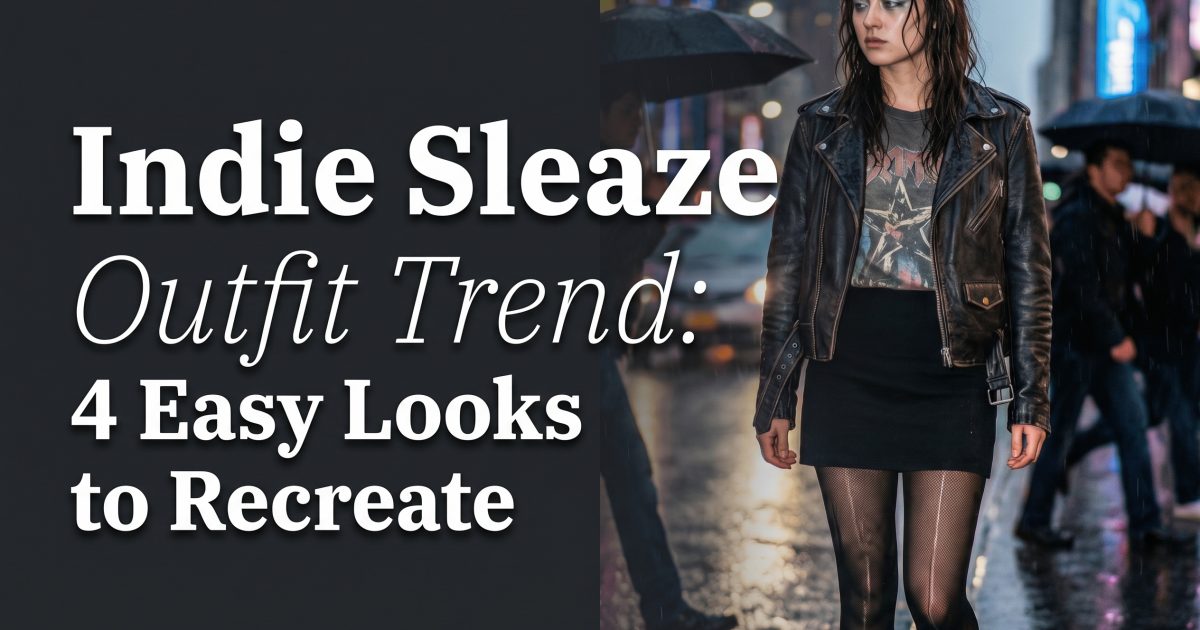 Indie Sleaze Outfit Trend: 4 Easy Looks to Recreate