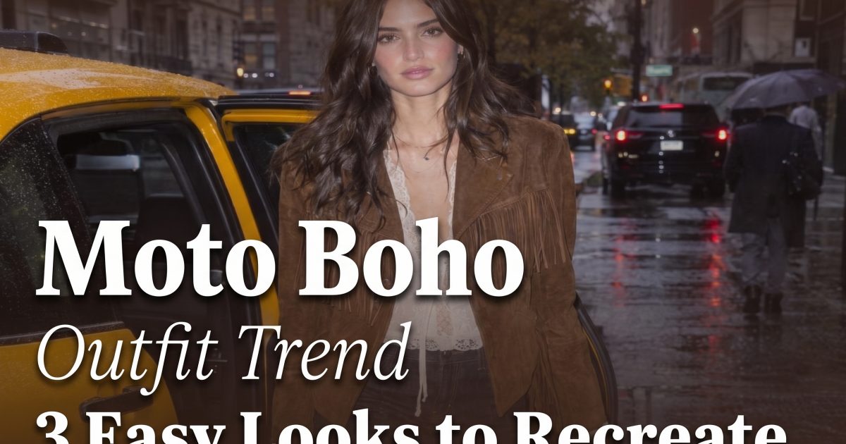 Moto Boho Outfit Trend: 3 Easy Looks to Recreate