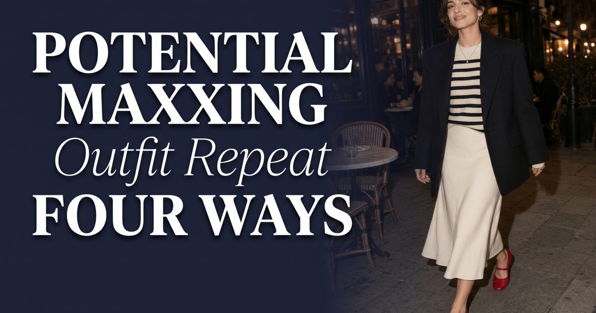 Potential Maxxing: 4 Outfit Repeat Challenge Looks