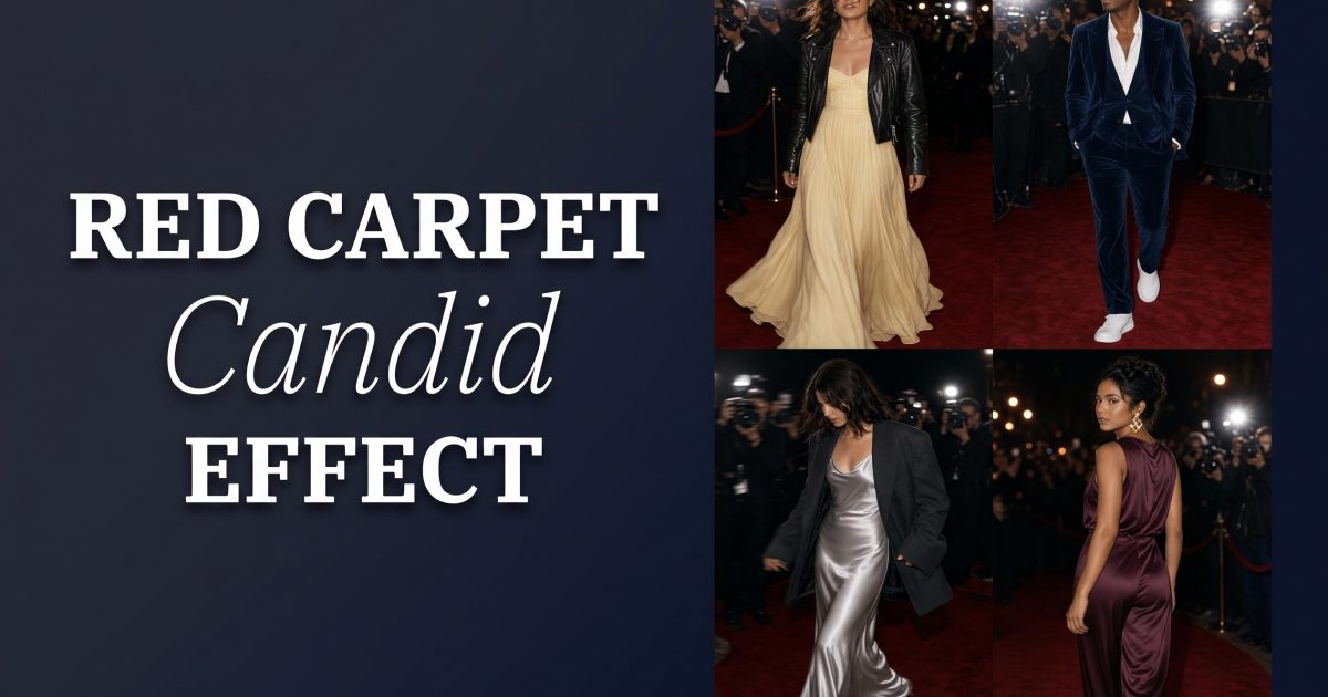 Red Carpet Candid Effect: 4 Creator Looks