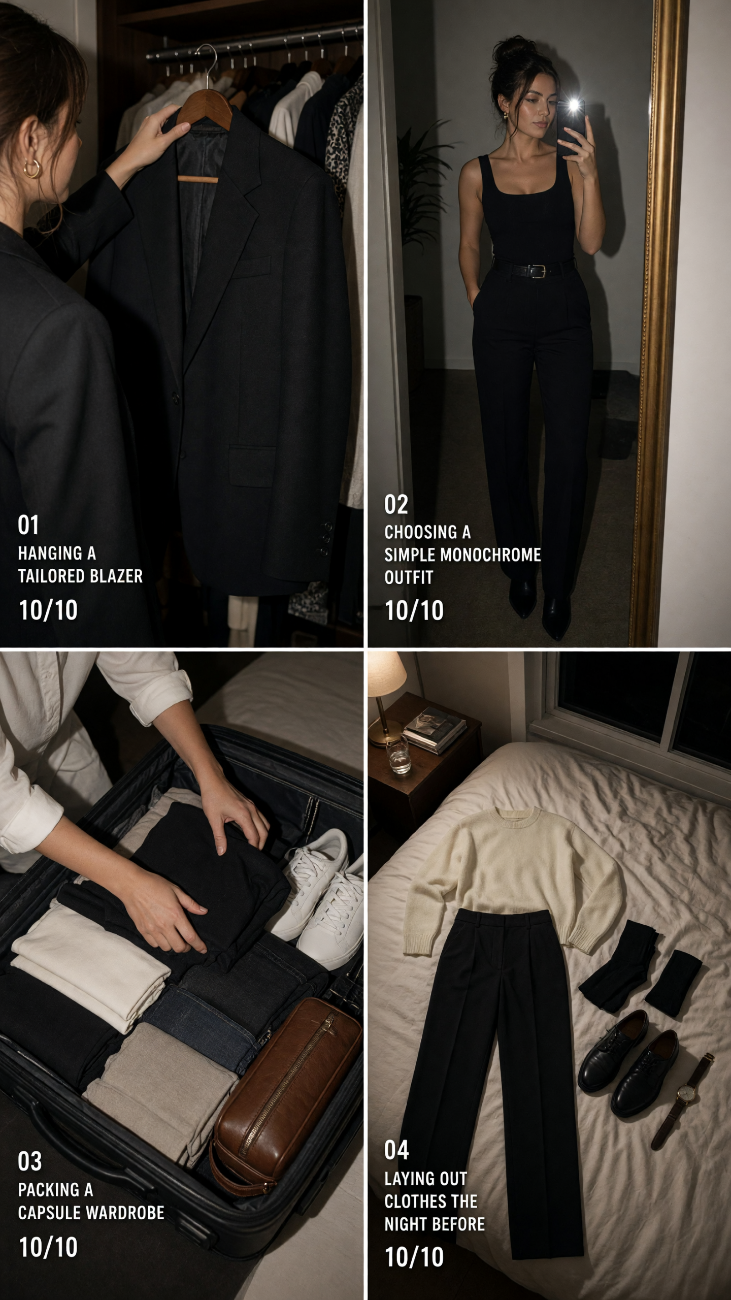 Capsule wardrobe packing habit